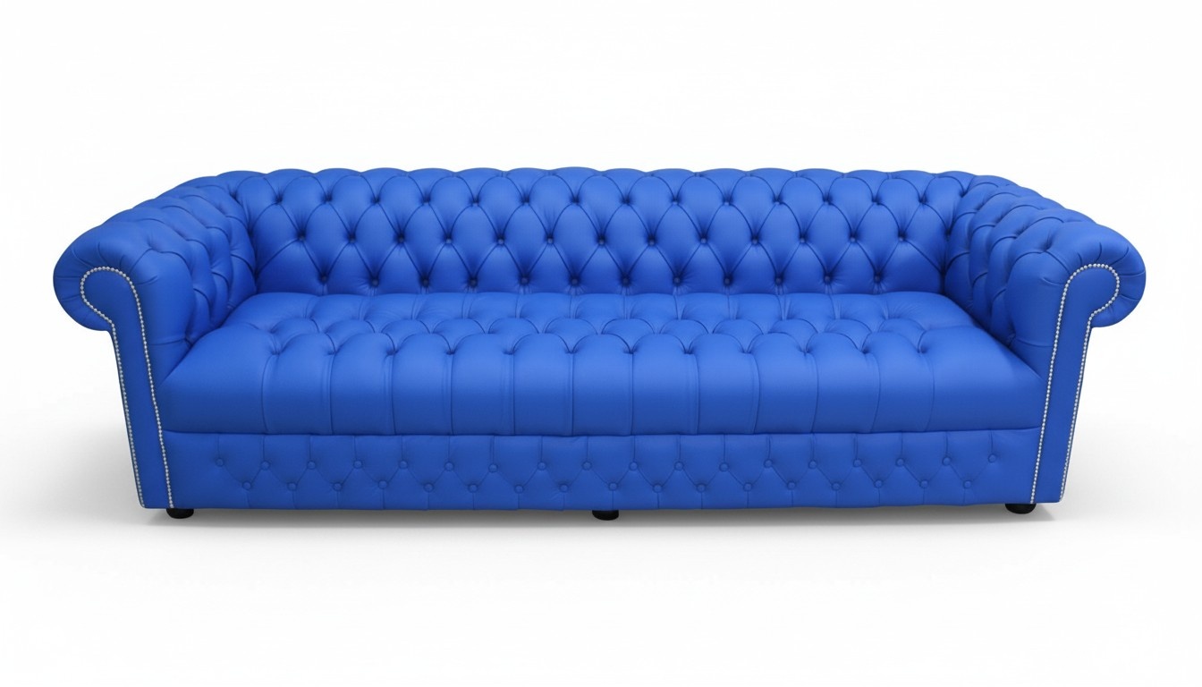 XXL Big Sofa Couch Chesterfield 480cm Polster Sofas 4 Sitzer Leder Textil #211