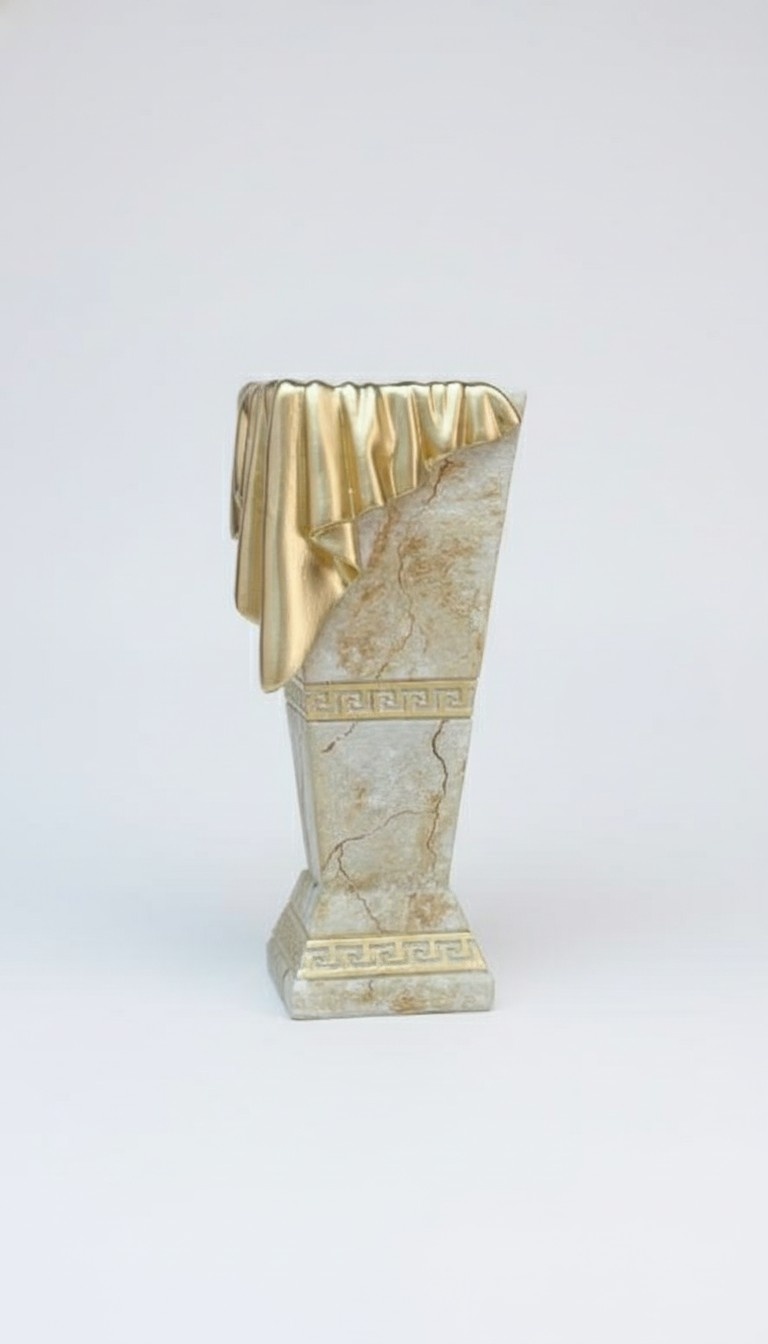 XXL Big Vase Design Medusa Antik Stil Blumen Vasen Pokal Deko Dekoration