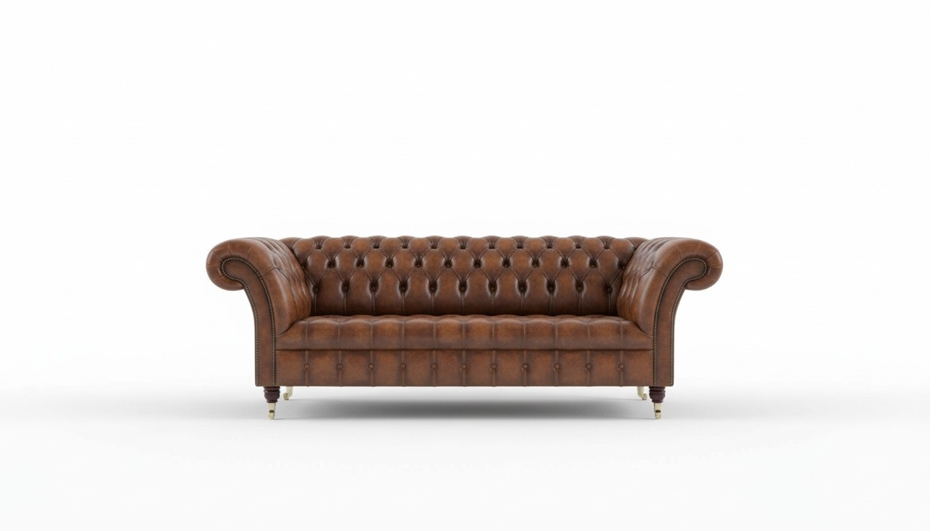 XXL Braune Designer Sofa Couch Polster 3 Sitzer Big Sofas Couchen Textil