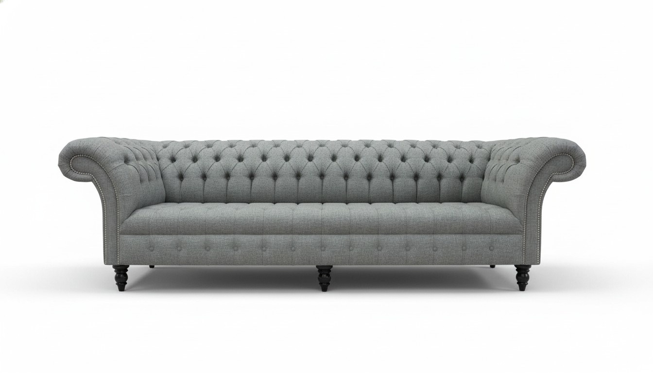 XXL Chesterfield Polster Sofas Design Luxus Sofa 4 Sitzer Leder Couchen