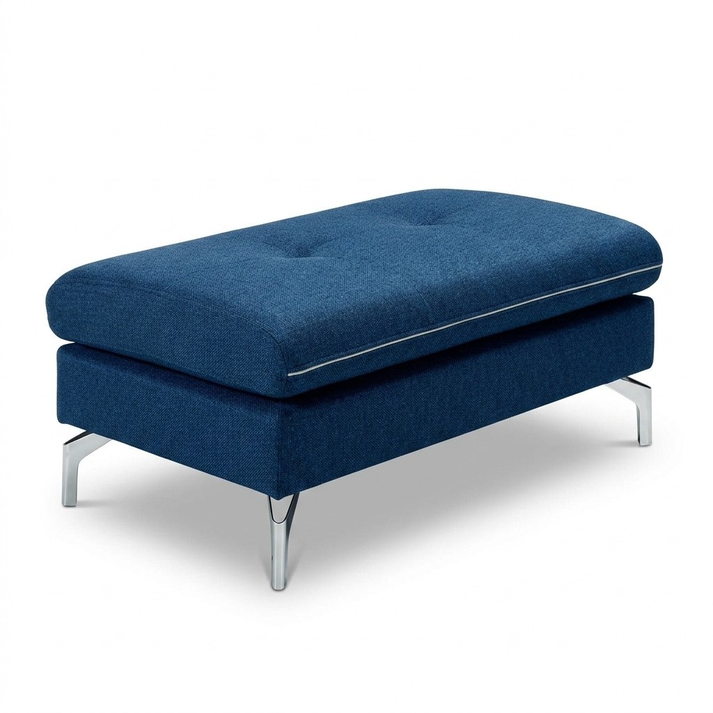 XXL Club Fußhocker Stoff Lounge Hocker Ottomane Pufa Textil Ottoman