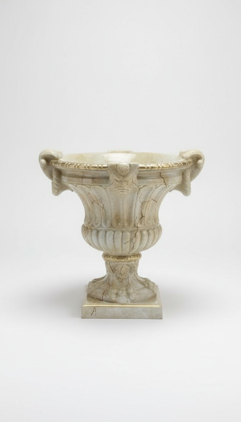 XXL Design Blumen Topf Dekoration Vase Vasen Handarbeit Deko Kelch