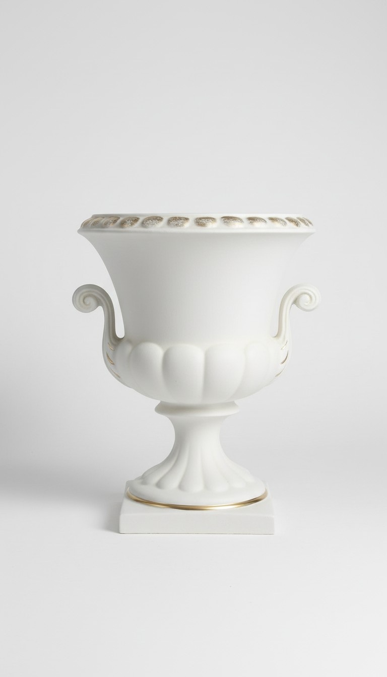 XXL Design Blumen Topf Dekoration Vase Vasen Handarbeit Deko Kelch