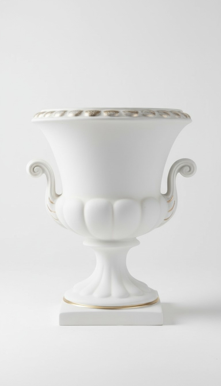 XXL Design Blumen Topf Dekoration Vase Vasen Handarbeit Deko Kelch