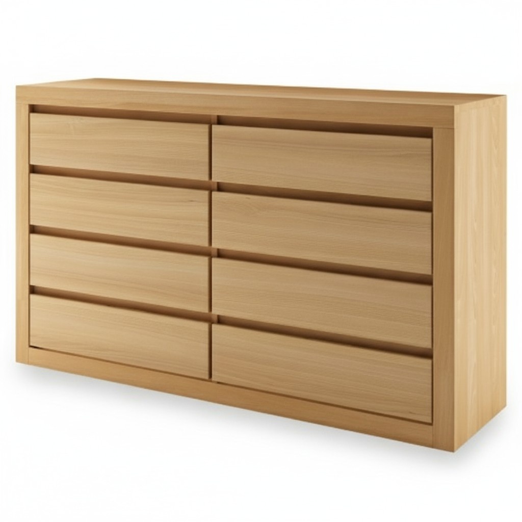 xxl Schubladen Kommode Echtholz Schrank Eiche Massivholz Kommoden Sideboard Neu