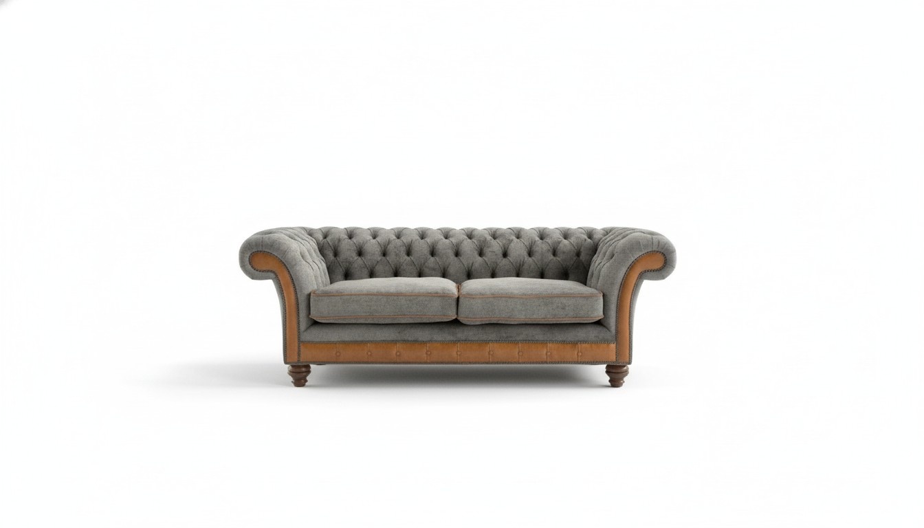 XXL Sofa 3 Sitzer Couch Chesterfield Polster Sitz Garnitur Leder Textil Neu