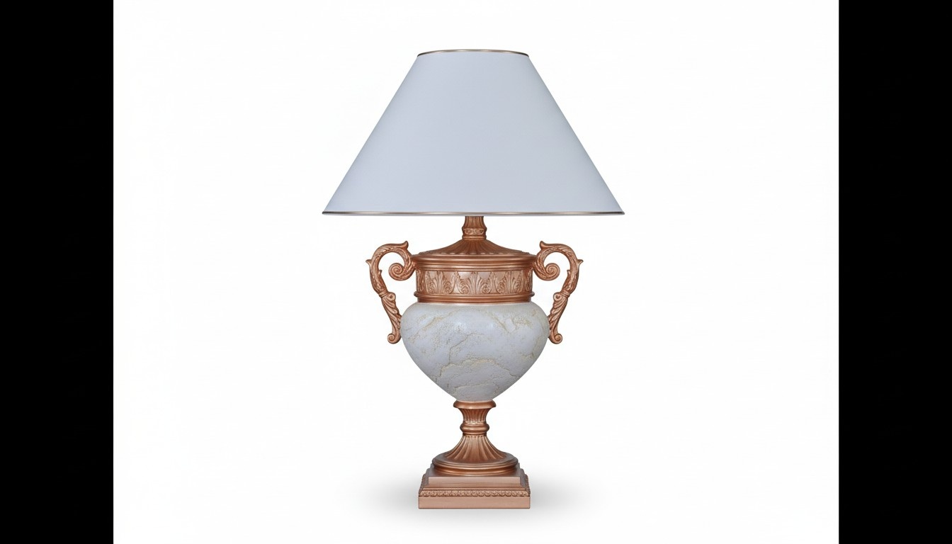 XXL Tisch Nacht Lampe Leuchte Vase Echte Handarbeit Standleuchte