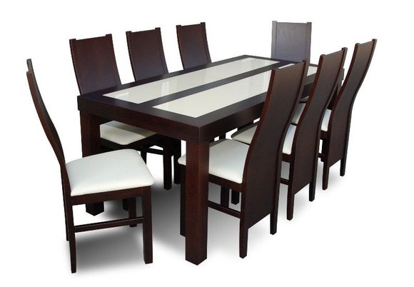 Essgruppe Esstisch Tisch mit 8 x Stühlen Model Z36