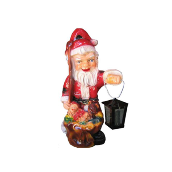 Weihnachtsmann Figur Statue Aussenleuchte Dekoration Nikolaus Skulptur