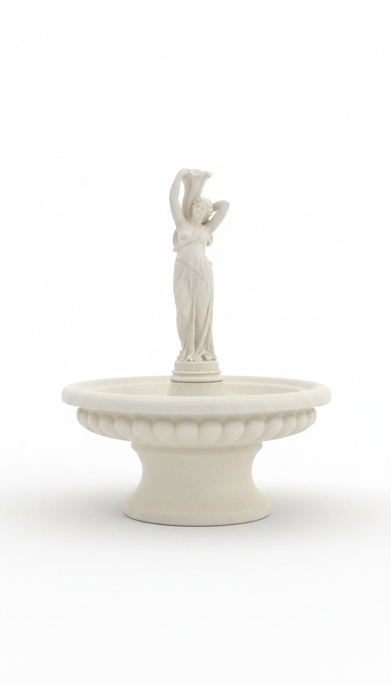 Zierbrunnen Springbrunnen Figur 164cm Brunnen Dekoration Garten Fontaine