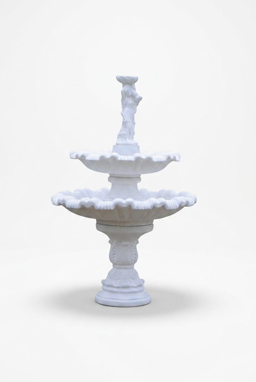Zierbrunnen Springbrunnen Figur 197cm Brunnen Dekoration Garten Fontaine