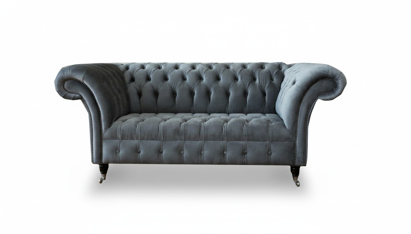 Zweisitzer Ledersofa Wohnzimmer Designer Couchen Polster Sofa Sofas 2 Sitzer Neu