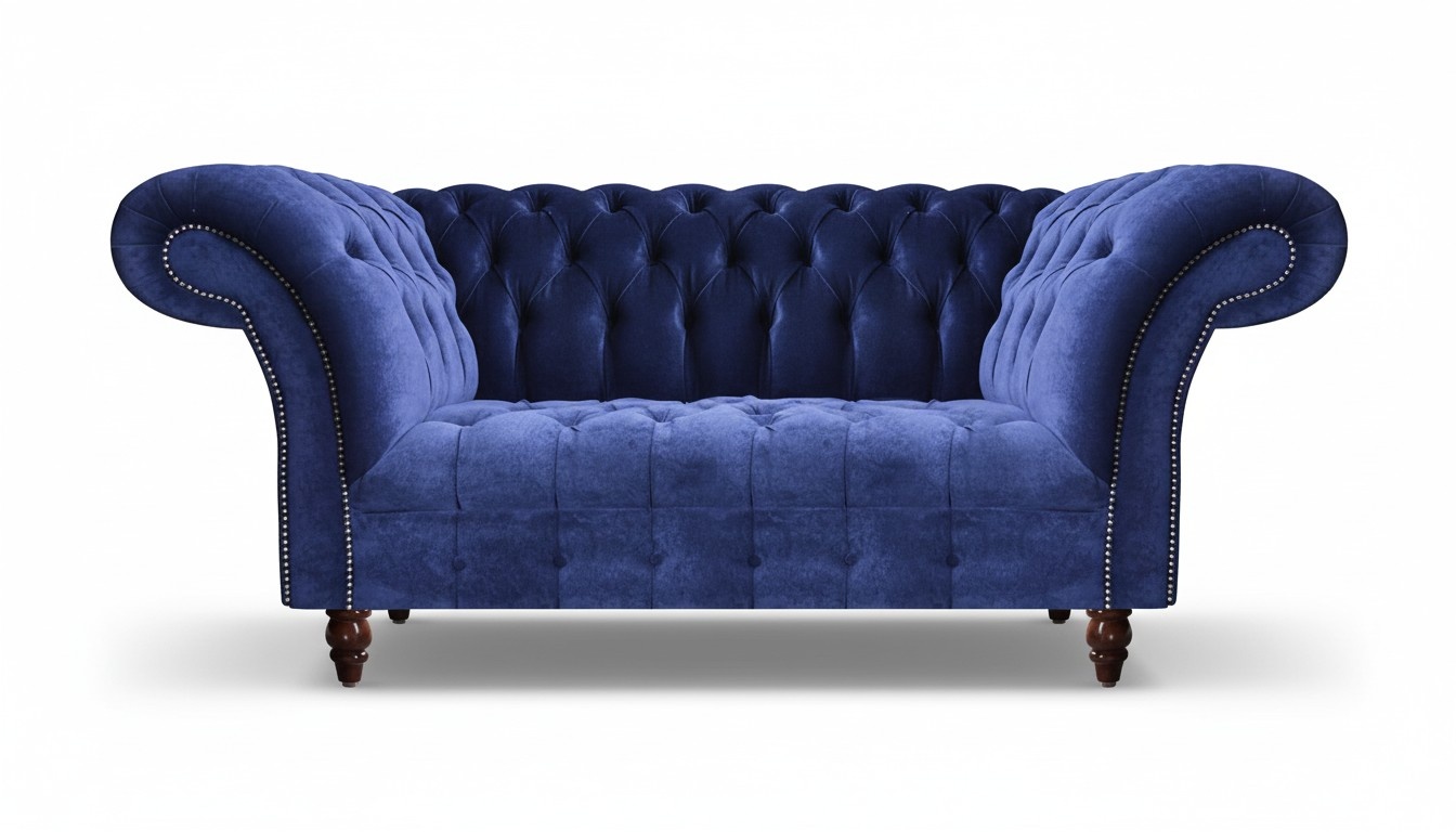 Zweisitzer Sofa Couch Chesterfield Polstermöbel Wohnzimmer Möbel