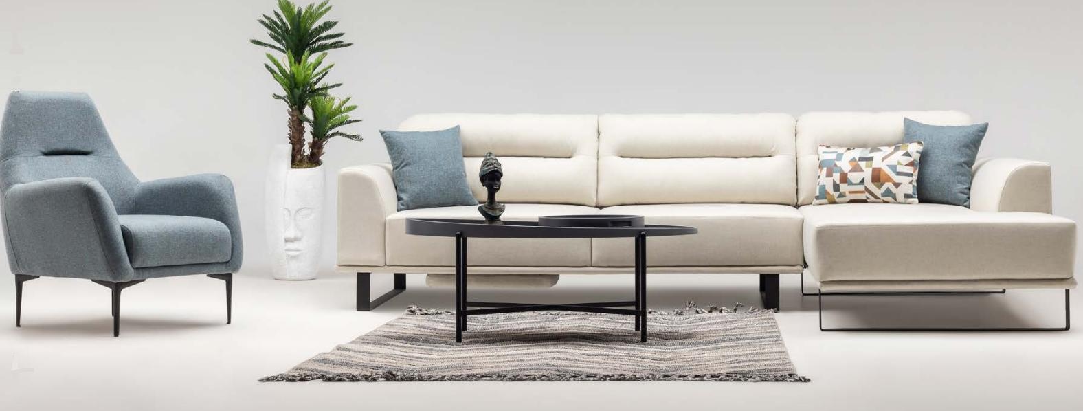 Sofagarnitur Ecksofa L form Sessel Stoffsofa Polstersofa Beige Couch