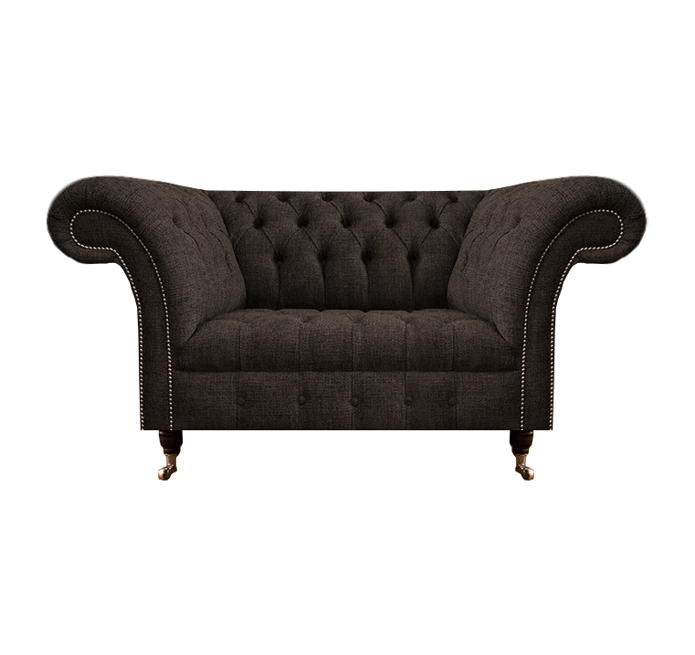 Wohnzimmer Luxus Chesterfield Sofa Couch Zweisitzer Designer Textil Neu