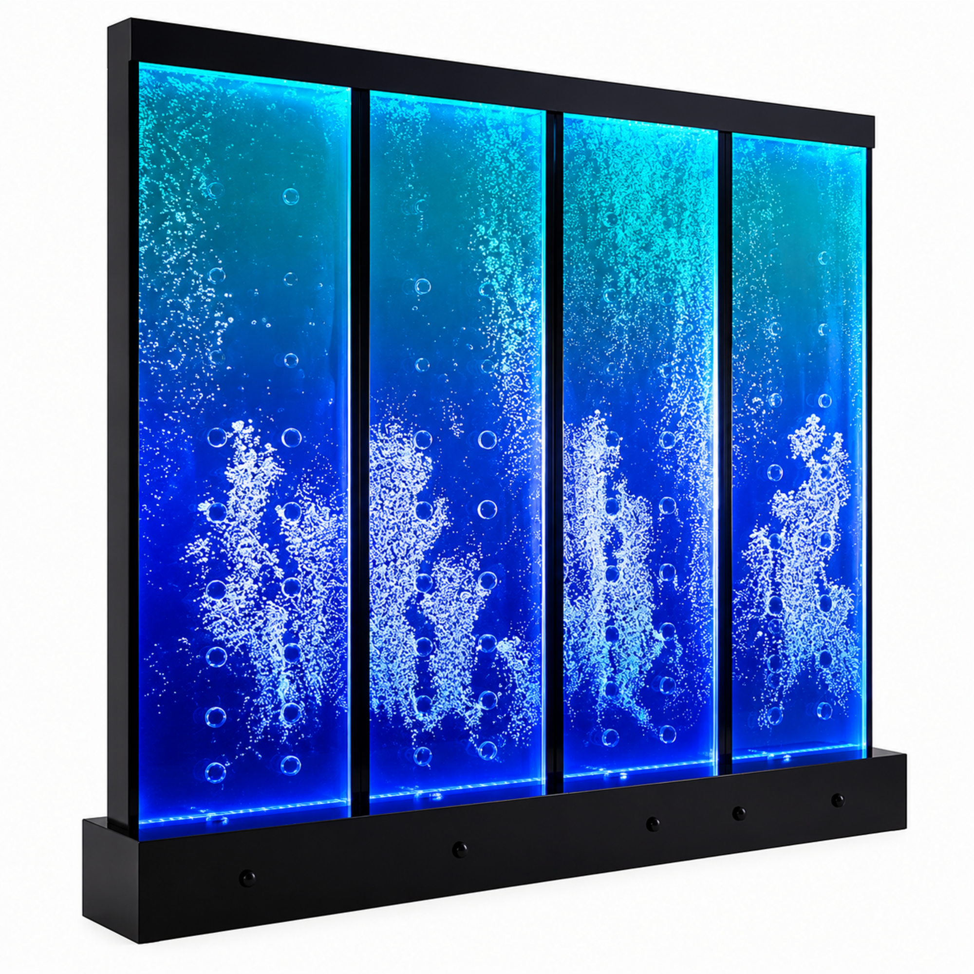 Moderne Trennwand Wasser Wände LED Wasserwand Beleuchtete Wand Säulen 120x240cm
