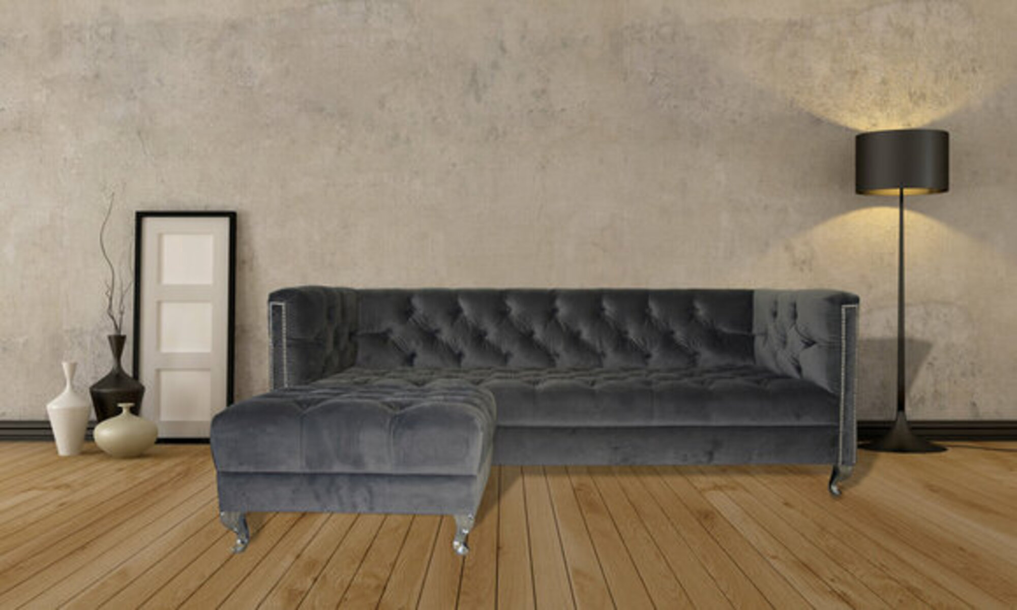 Chesterfield Sofa 3 SITZER Polster Designer Couchen Sofas Garnitur SLIII