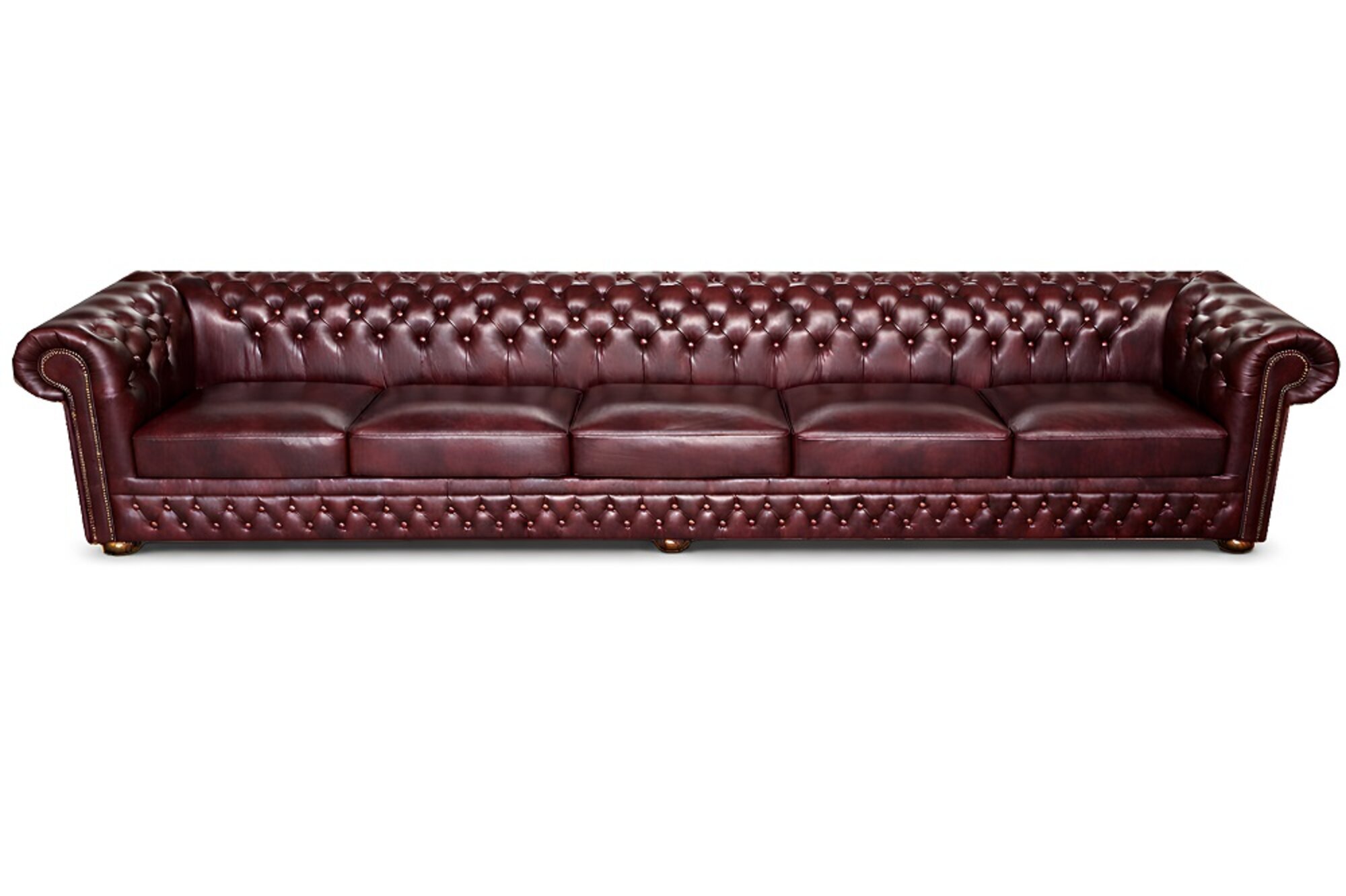 Chesterfield Sofa 8 SITZER XXL Polster Designer Couchen Sofas 100% Leder Sofort