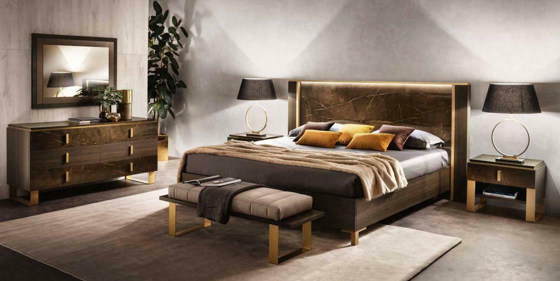 Luxus Schlafzimmer Bett Doppel Stil Modern Polster Betten Italienische Möbel