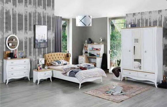 Kinderzimmer Jugendzimmer Schlafzimmer Modern Möbel Komplett Set Neu 5tlg