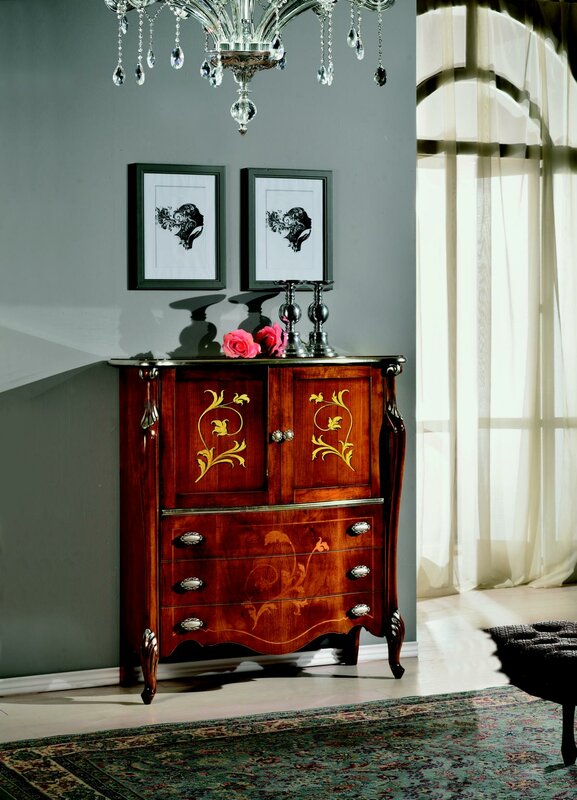 Möbel Holz Stil Barock Schicke Schrank Kommode Schränke Designer Italienische Möbel Neu