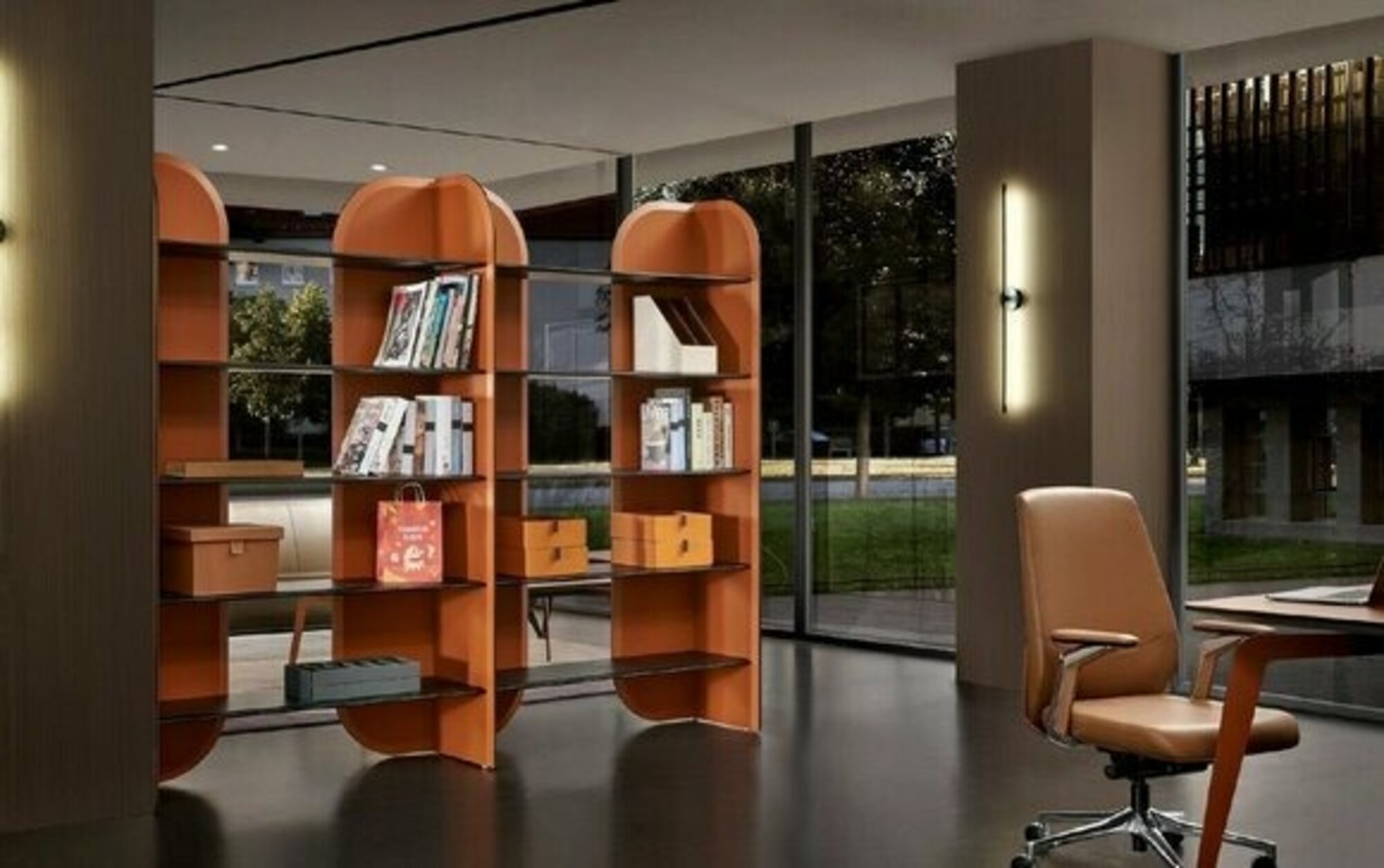 Design Wand Regal Wohn Zimmer Schränke Regale Bücher Schrank Einrichtung Büro