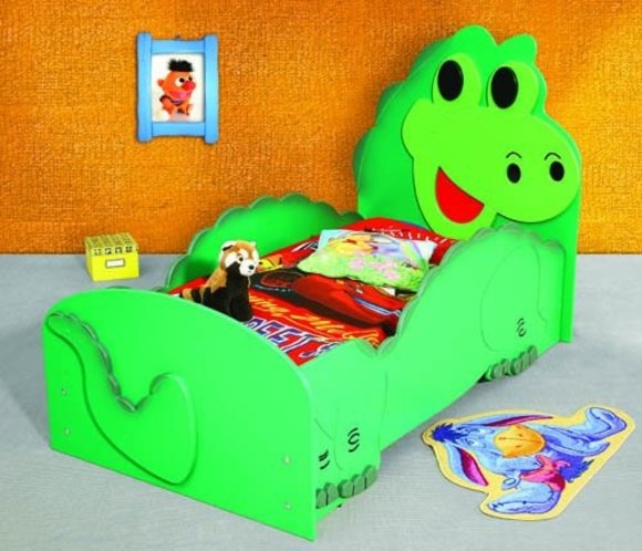 Bett mit Matratze Kinderbett Kinderzimmer DINO