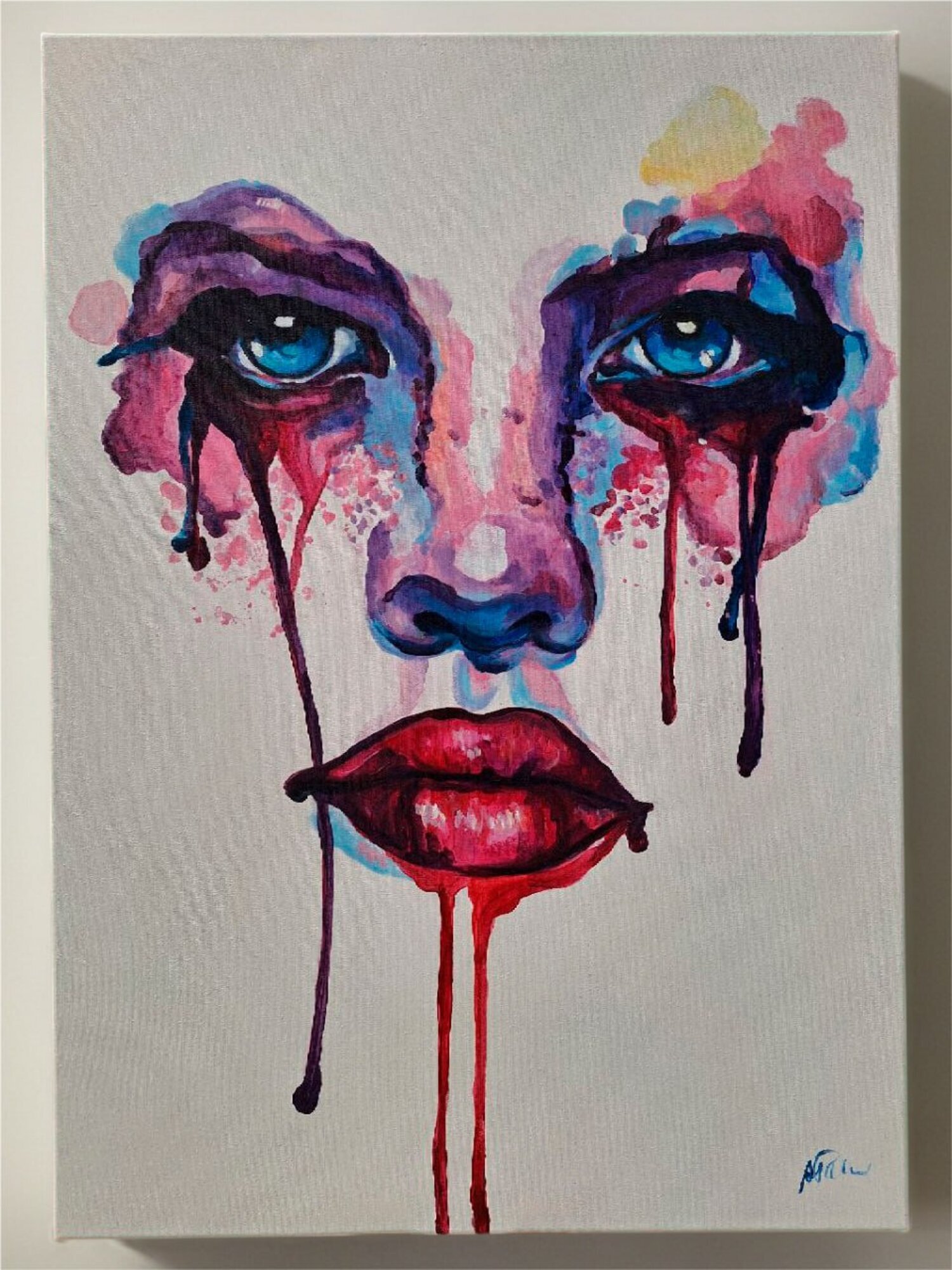 Modernes handgemaltes Ölgemälde auf hochwertiger Leinwand Sofort