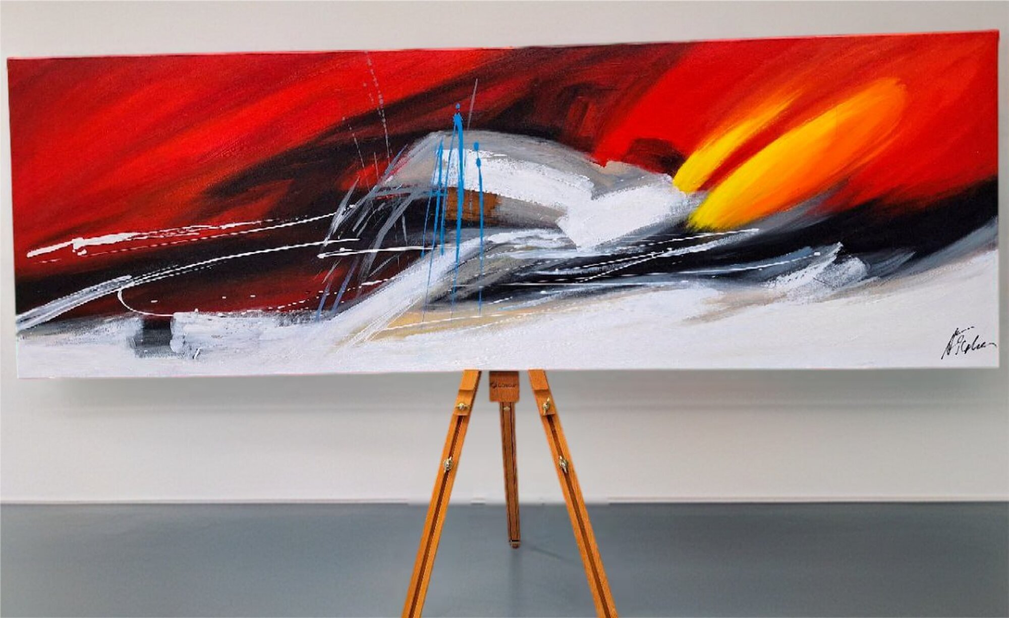 Zeitgemäße Ölkunst mit klaren, reduzierten Linien Sofort