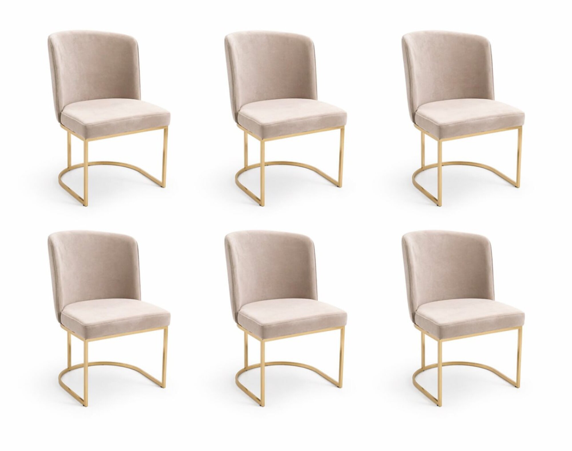 Esszimmer Rosa 6x Stühle Holz Luxus Sessel Wohnzimmer Möbel 6tlg. Sofort