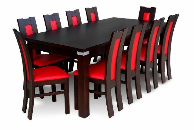 Essgruppe Esstisch Tisch mit 10 x Stühlen Model Z10