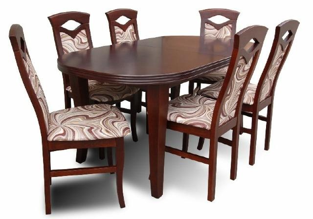 Essgruppe Esstisch Tisch mit 6 x Stühlen Model