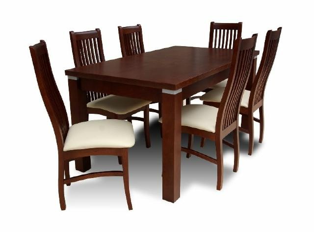 Essgruppe Esstisch Tisch mit 6 x Stühlen Model Z08