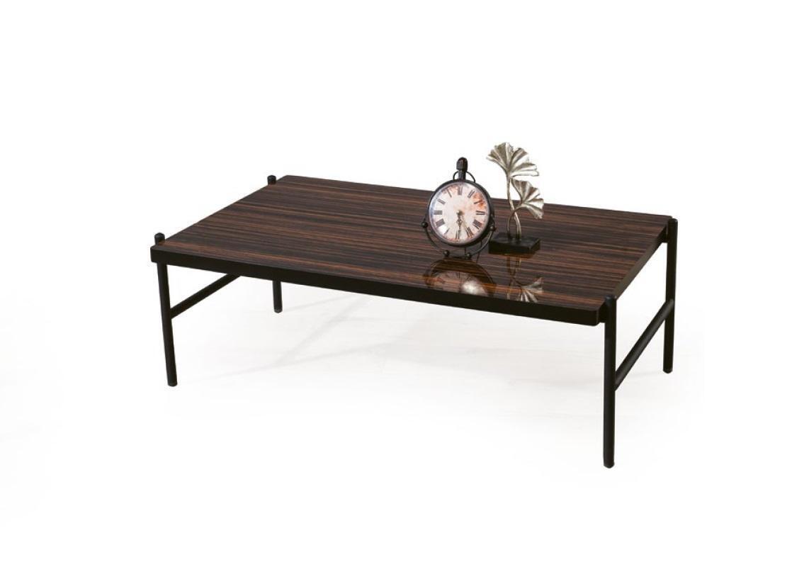 Designer Brauner Couchtisch Wohnzimmer Holz Ablage Möbel Beistelltisch