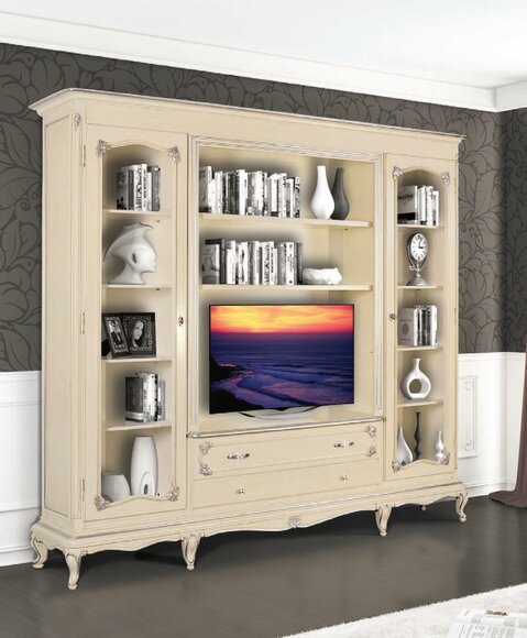 Wohnzimmer Wandregal tv Schrank Schränke Regal Holz Wohnzimmer Möbel Regale; Neu