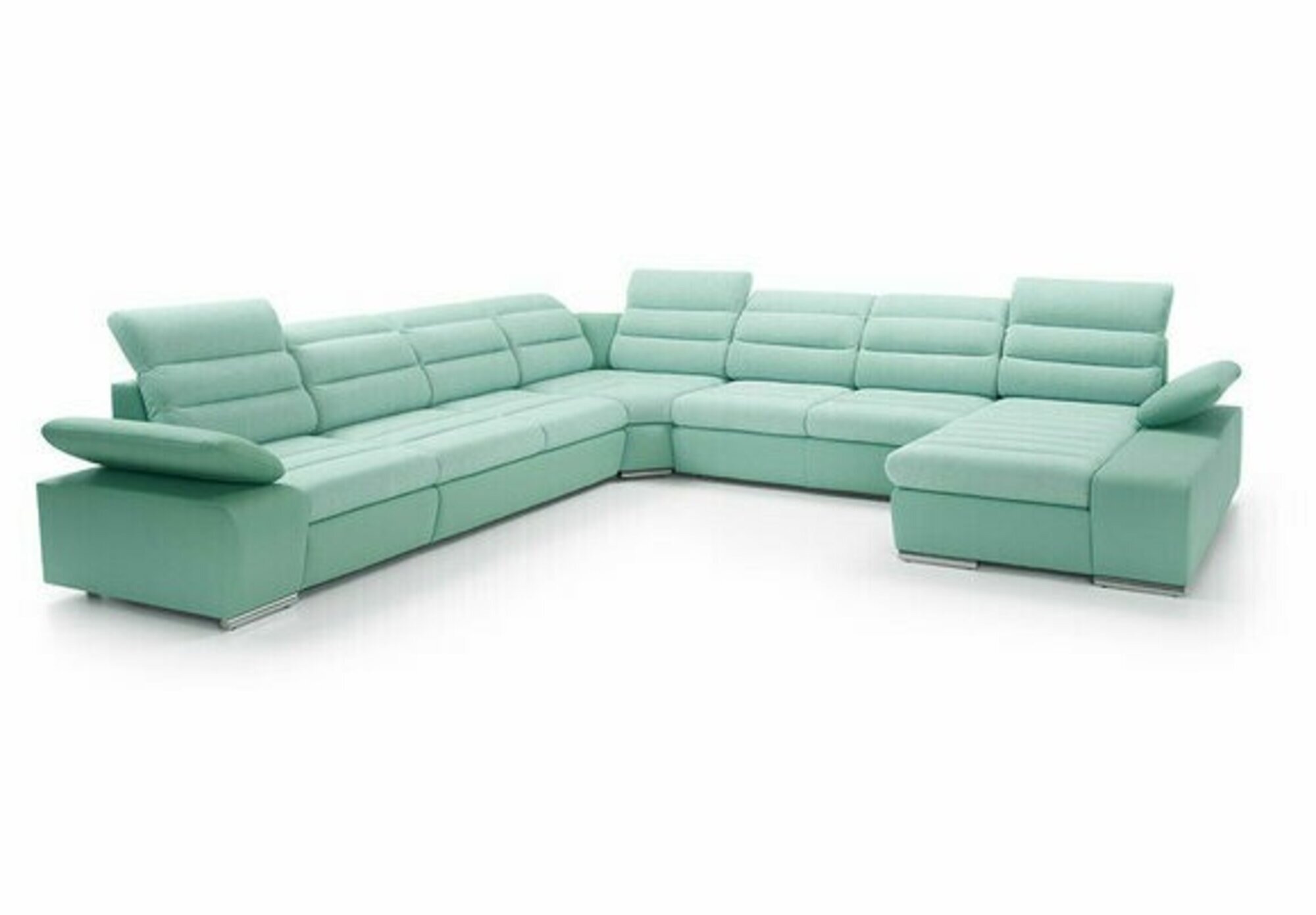 Ecksofa U-form Eckcouch Schlaffunktion Wohnlandschaft Sofa Couch Sofas Couchen