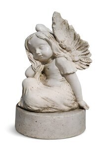 Statue Figur Engel auf Erde Garten Statuen Skulpturen Dekoration Sofort