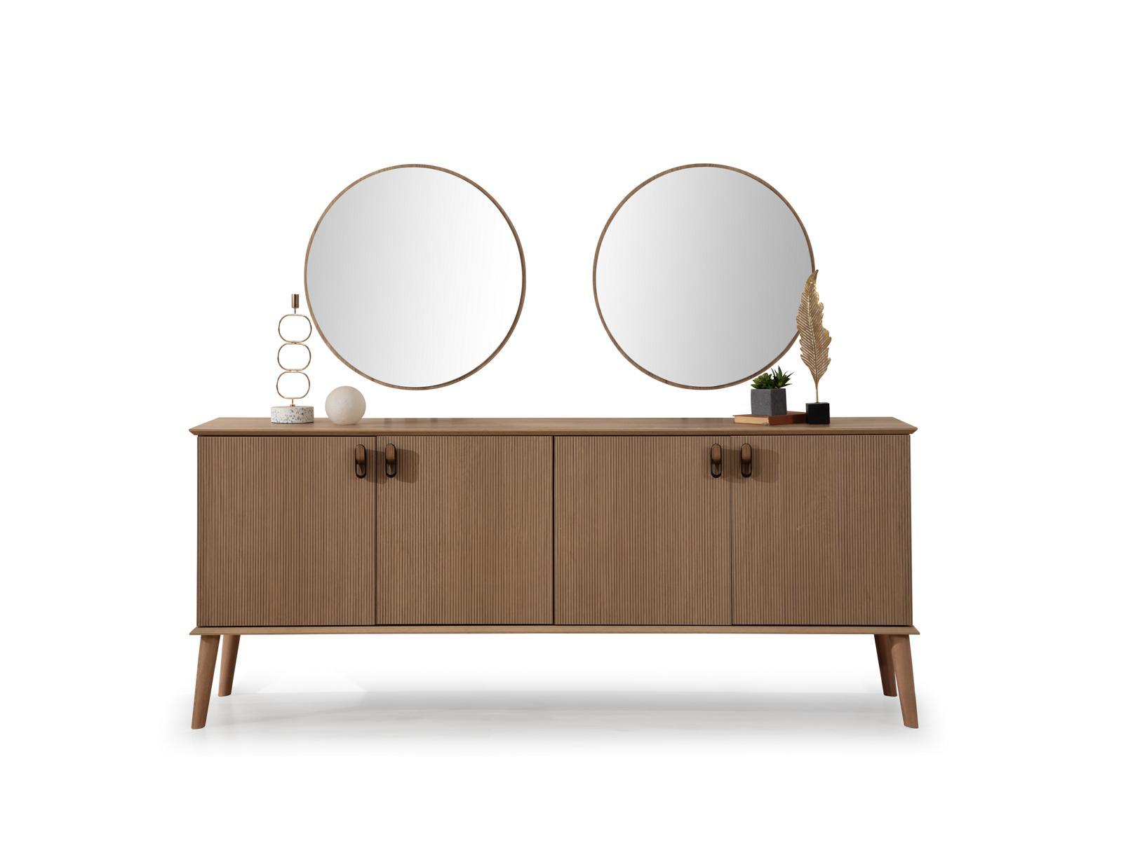 Sideboard, luxuriöses Esszimmer, neue Holzmöbel, moderne Designmöbel