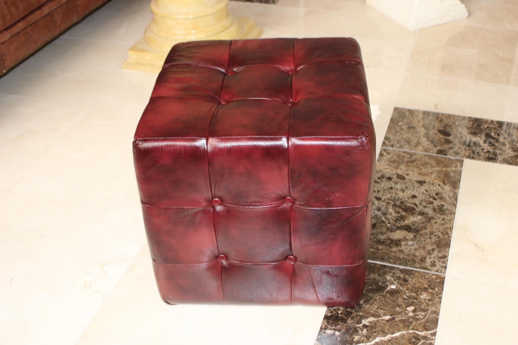 Sitzhocker Sitzwürfel Polsterhocker Hocker Chesterfield Hocker Fußhocker Sofort