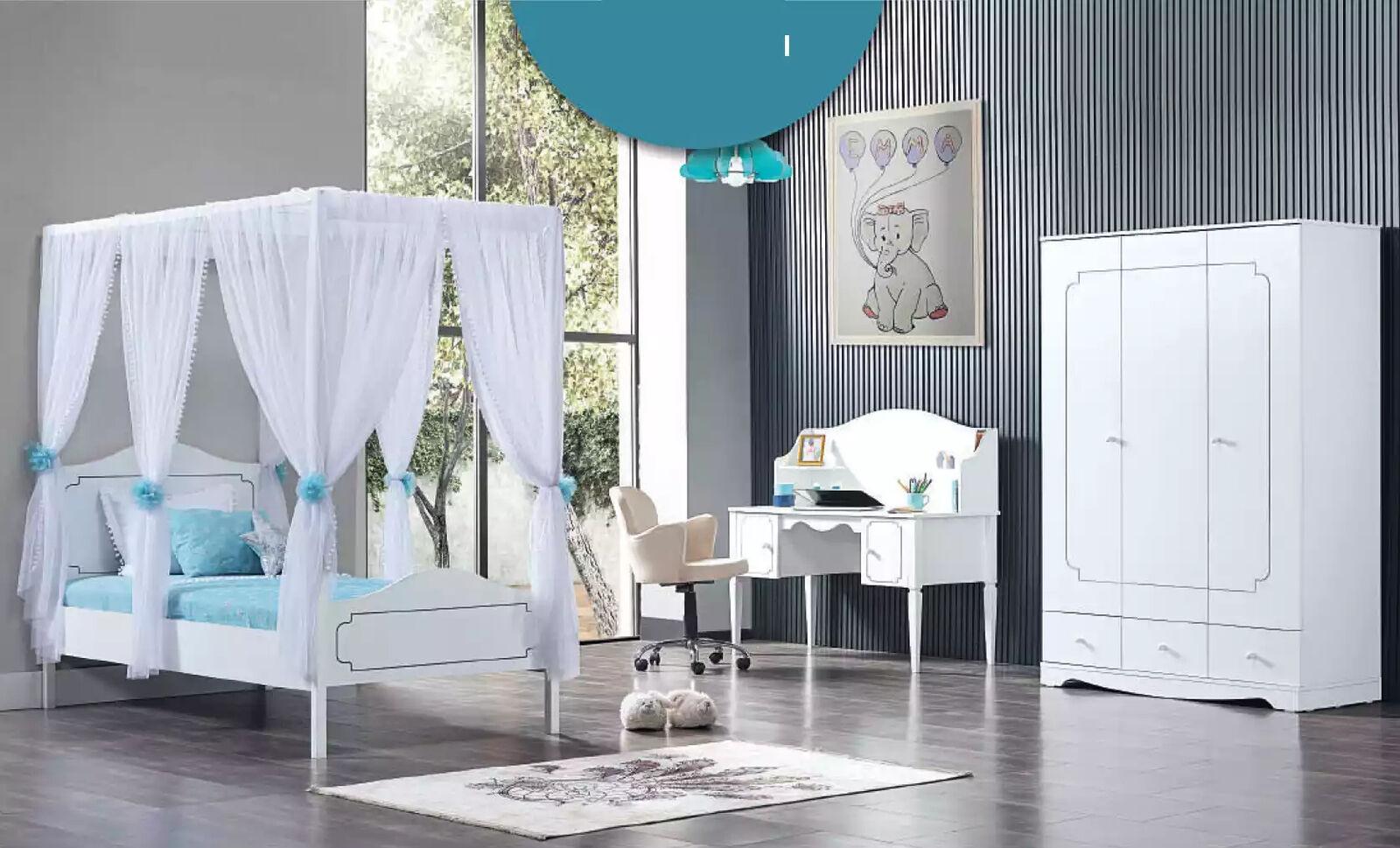 Kleiderschrank Weiß Holz Schränke Schlafzimmer Möbel Design Kinderzimmer