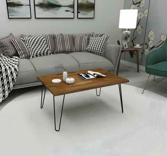 Dunkelbrauner Wohnzimmertisch Designer Couchtisch Luxuriöser Sofatisch