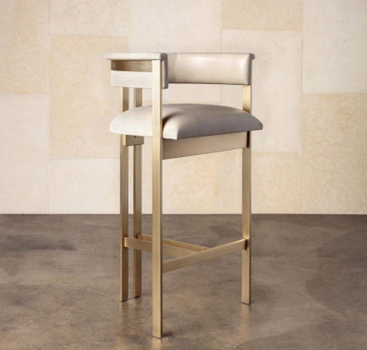 Esszimmer Möbel Beiger Stuhl 1-Sitzer Einsitzer Design Armlehnenstuhl