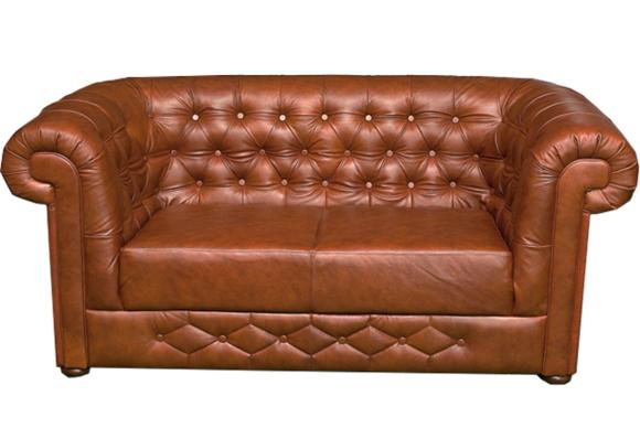 Chesterfield Couch Sofa Garnitur 3 Sitzer Polster Leder Sofas Couchen