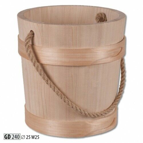 Holzeimer Dekoeimer Behälter Blumentopf Eimer Kübel Deko aus Holz Dekoration Neu