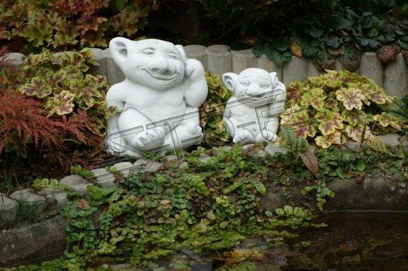 Troll 18cm Skulptur Design Figur Statue Garten Figuren Statuen Skulpturen