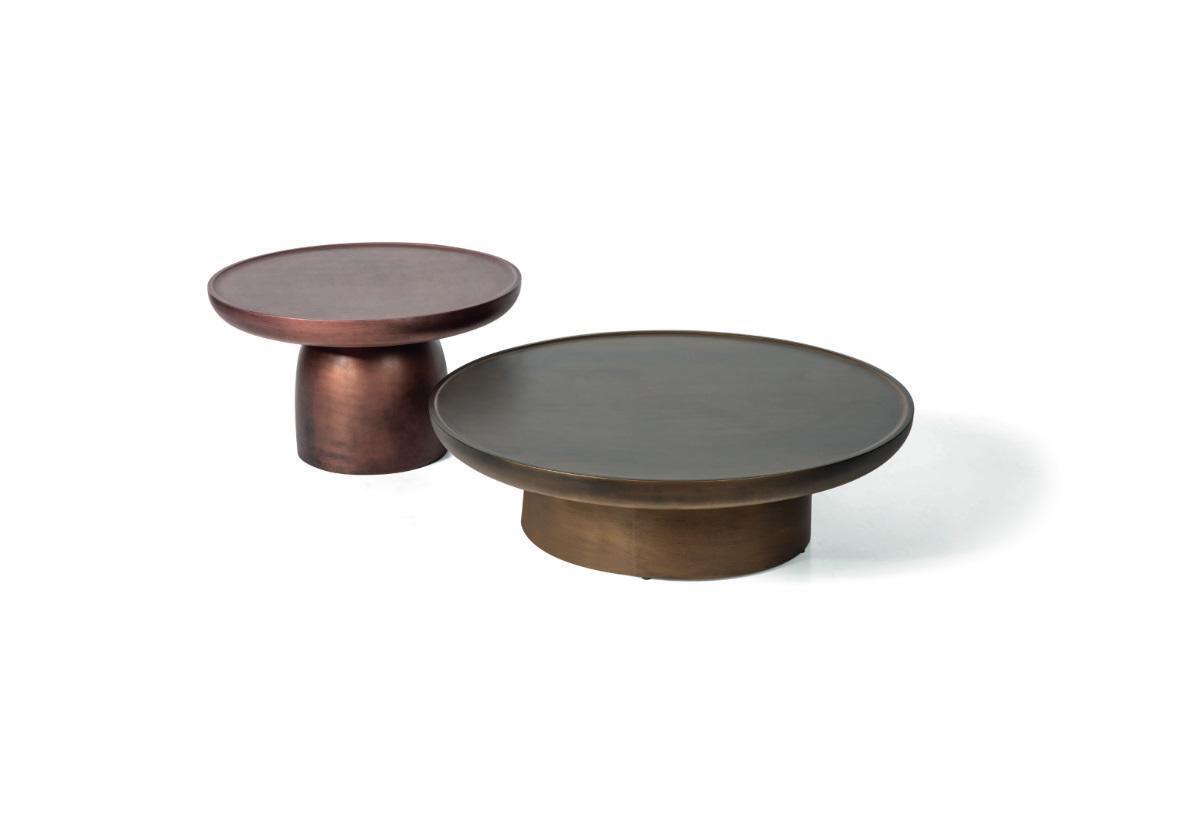 Set 2x Couchtisch Edelstahl Beistelltisch Designer Wohnzimmertisch 2tlg