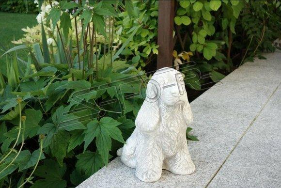 Garten Dekoration Hund Terrasse Stein Figuren Figur Deko Statue Skulptur