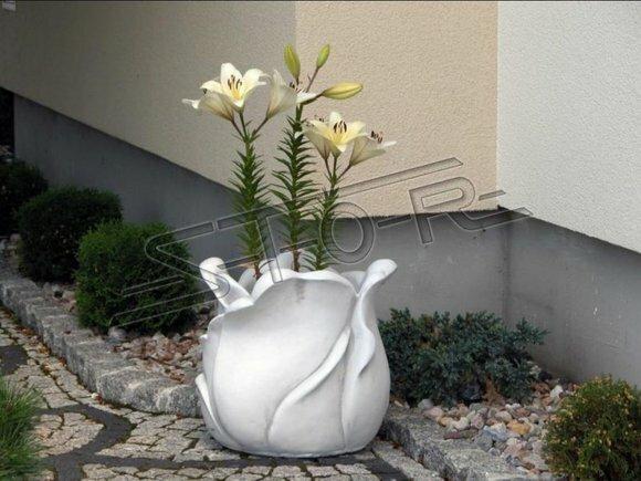 Blumenkorb Blumen Vase Gefäss Garten Terrasse Dekoration Statue Figuren