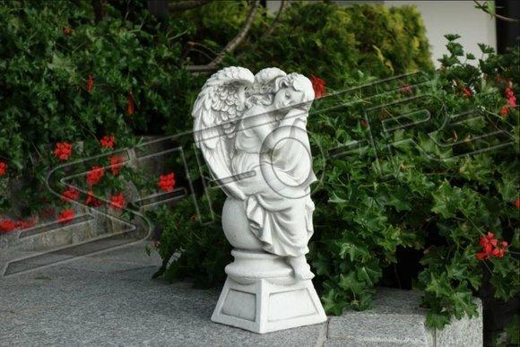 Grabschmuck Grab Stein Dekoration Engel Figur Skulptur Gott Heilig 42cm