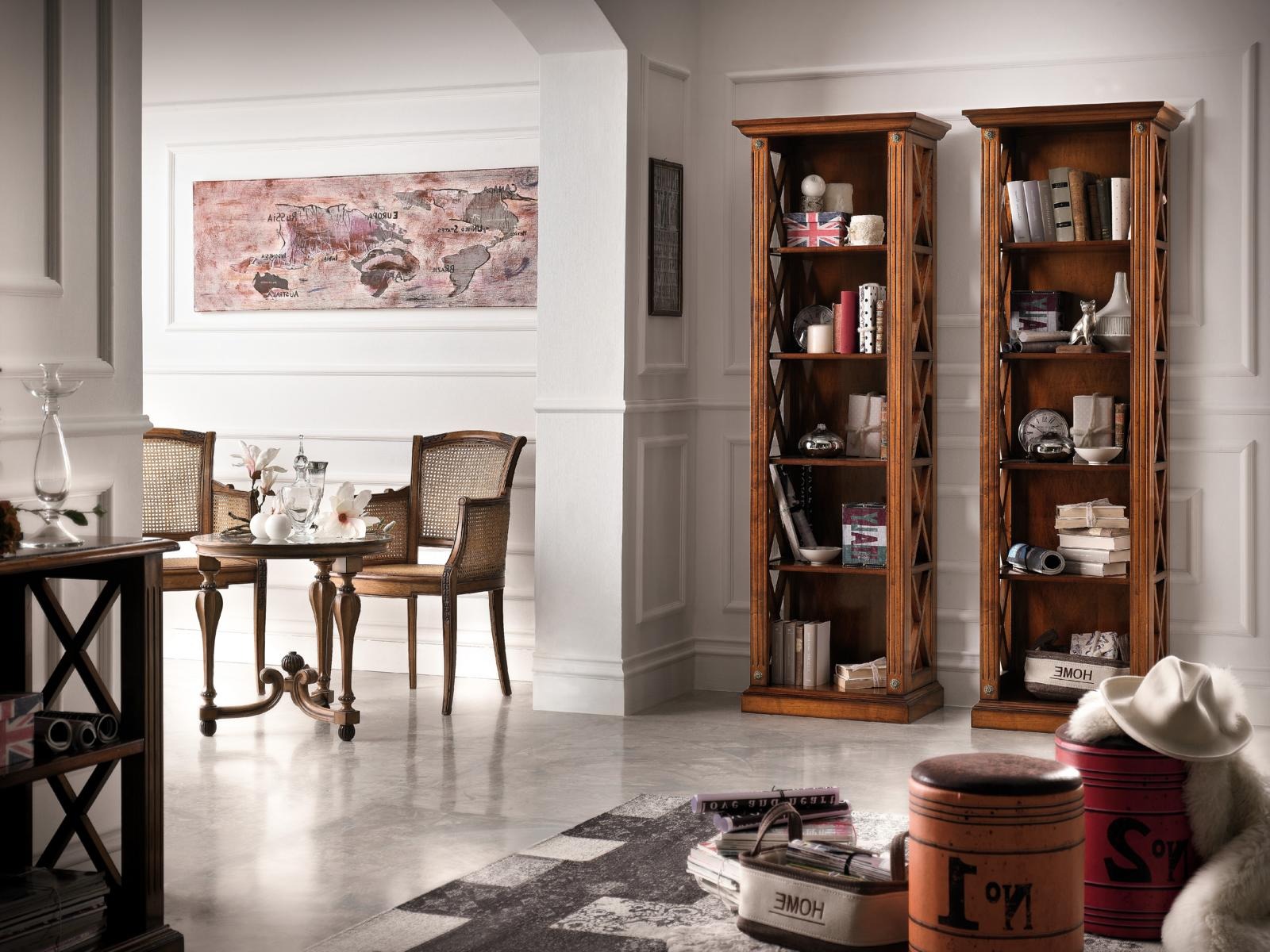 Akten Bücher Regal Schrank aus Echtholz Schrank Regale neu